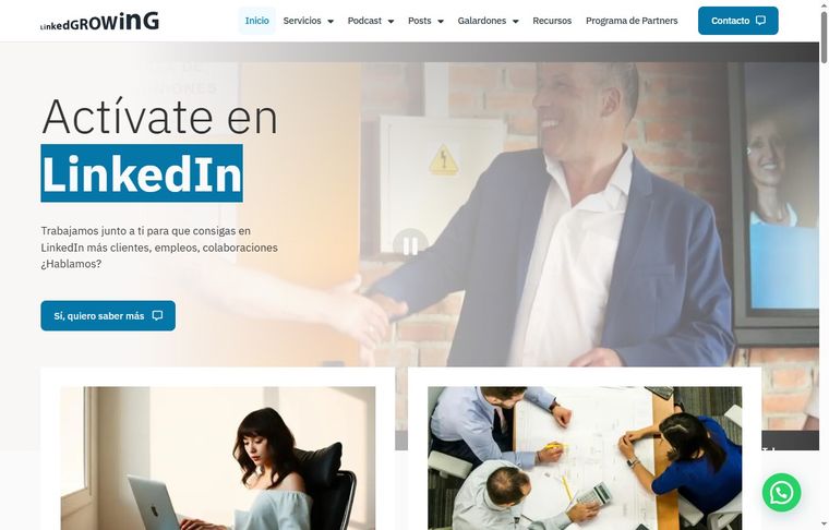 Web de la consultora B2B LinkedGrowing