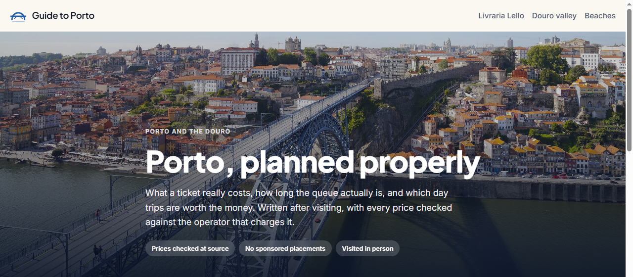 Captura de Guide to Porto