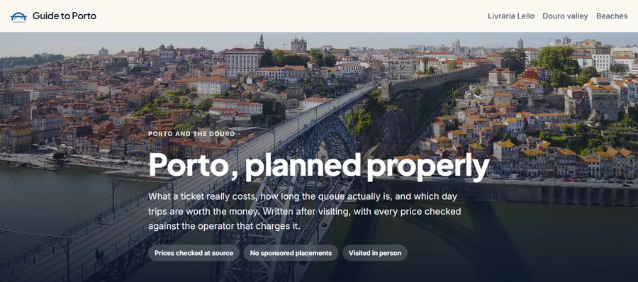 Captura de Guide to Porto